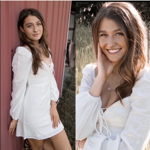 Princess Polly Alena White Long Sleeve Mini Dress - Picture 4 of 14